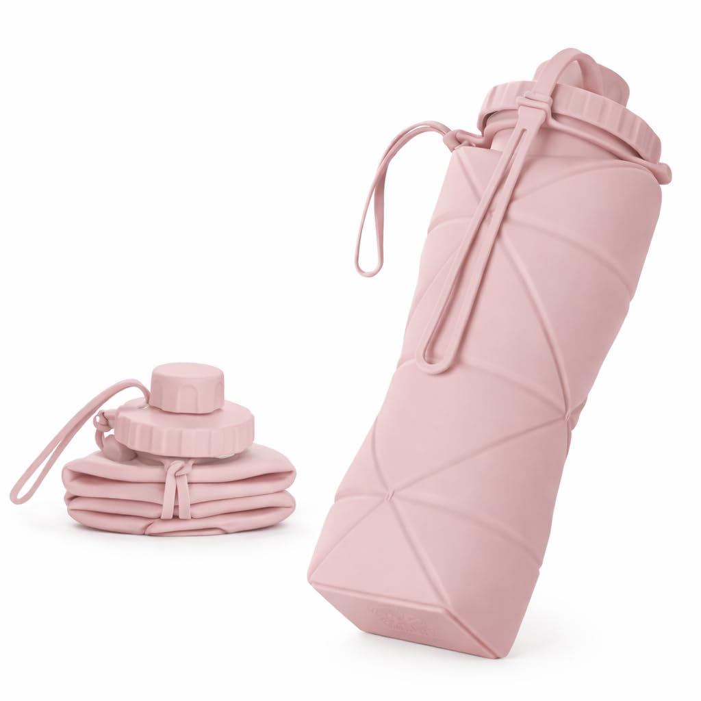 Foldable, Reusable Travel Water Bottle