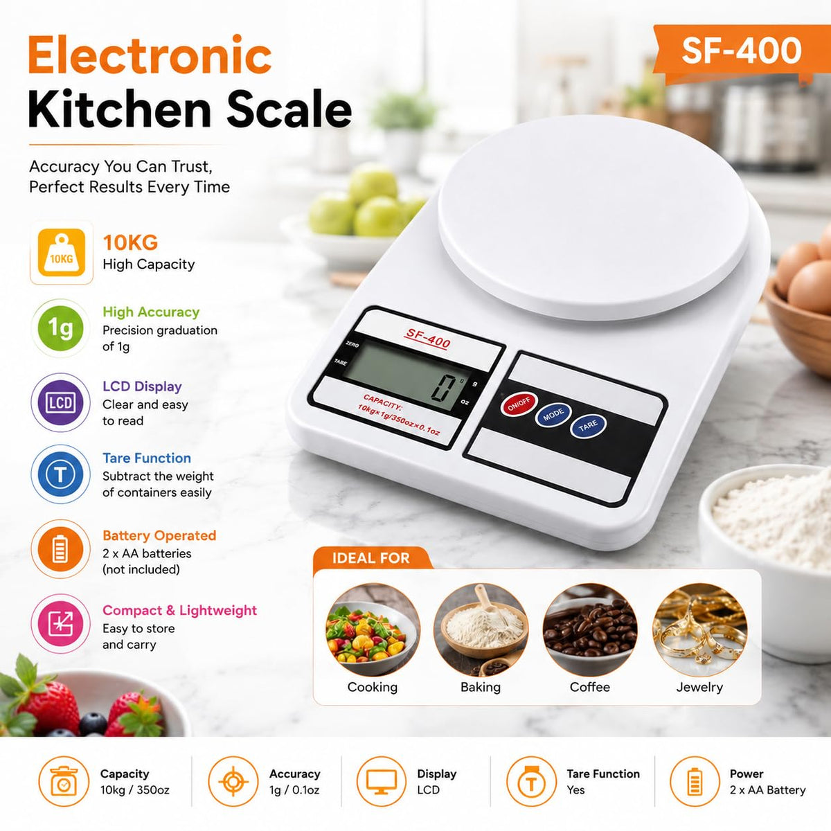Digital Kitchen Weighing Scale